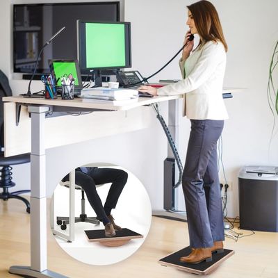 Standing Desk Core Strength Wooden Balance Board Modern Design Style Year Occasion