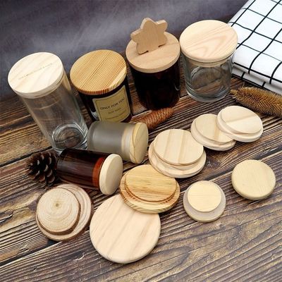 Easy Open End Wooden Round Jar with Lids Color and Customized Logo