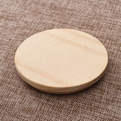 Easy Open End Wooden Round Jar with Lids Color and Customized Logo