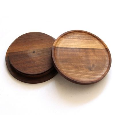 Custom Order Accepted Kitchen Candy Spices Glass Jar with Non Spill Black Walnut Lid