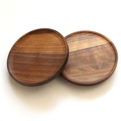 Custom Order Accepted Kitchen Candy Spices Glass Jar with Non Spill Black Walnut Lid