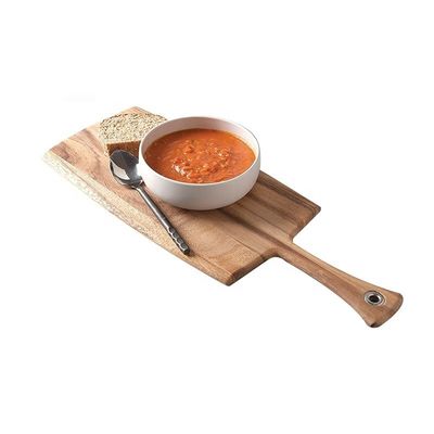 Wooden Olive Chopping Board for Portable Bread Cheese Cutting 8 x 20.5 x 0.5 inches