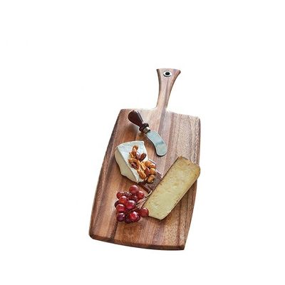 Wooden Olive Chopping Board for Portable Bread Cheese Cutting 8 x 20.5 x 0.5 inches