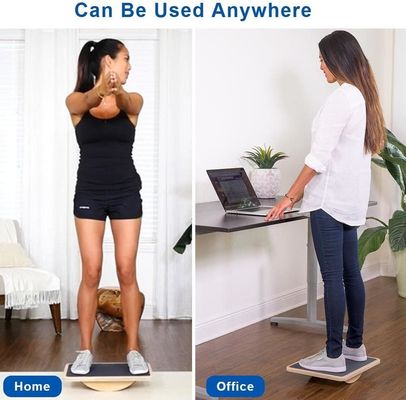 PLYWOOD Wooden Balance Board Rocker Board Improve Your Balance and Core Strength at Work