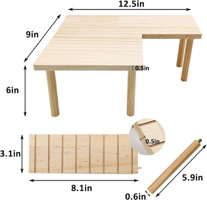Hamster Standing Platform Exercise Toy Cage Accessories with Push-up Closure Type