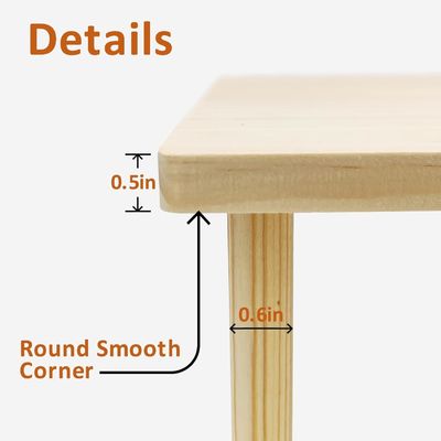 Hamster Standing Platform Exercise Toy Cage Accessories with Push-up Closure Type