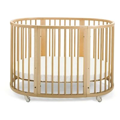 Gift Craft Industrial Solid Wood Kids Cribs Convertible Toddler Sleeping Bed Swing Rocking