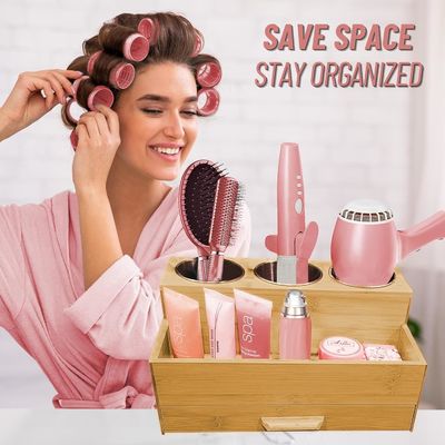 Maximize Your Counter Space with this Bathroom Acrylic Hair Styling Product Organizer