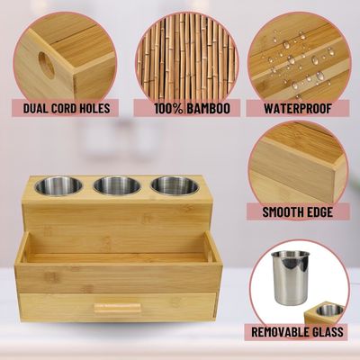 Maximize Your Counter Space with this Bathroom Acrylic Hair Styling Product Organizer