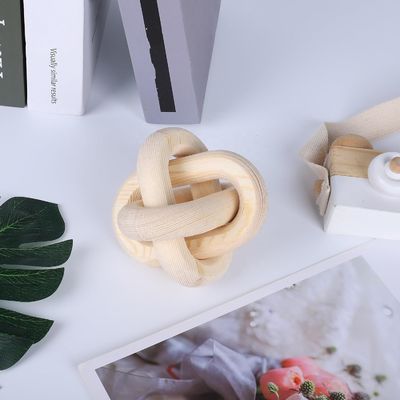 Modern Style Custom Natural Wood Chain Link Decorative Wall Decoration Chain for Tea/Coffee/Candy