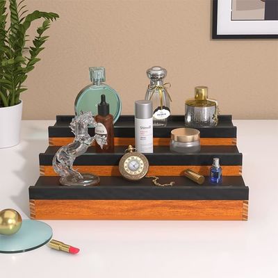 All-Season 3-Tier Cologne Stand Organizer with Hidden Storage Space and Standing Type