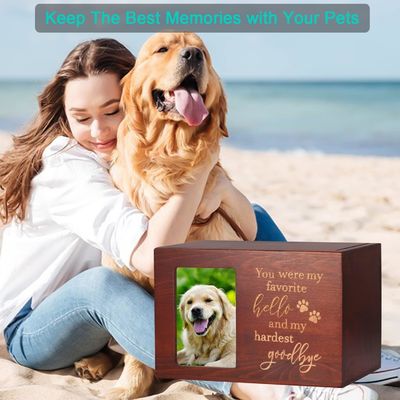 Pet Ashes Wooden Funeral Cremation Urns with Photo Frame Keepsake Memory Box Advantage