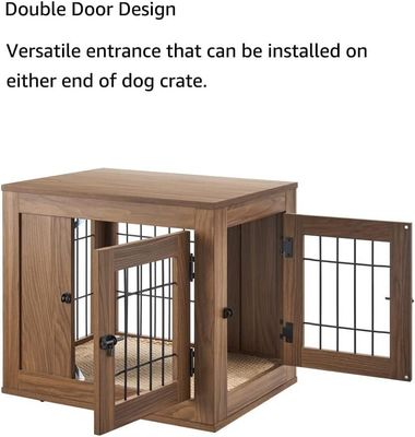 Wooden Furniture Style Dog Cage Modern Decorative Custom Pet House Side Table Nightstand