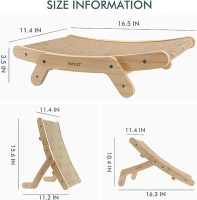 Indoor Cats' Favorite 5-in-1 Cat Scratchers with Solid Wood Frame and Customized Logo