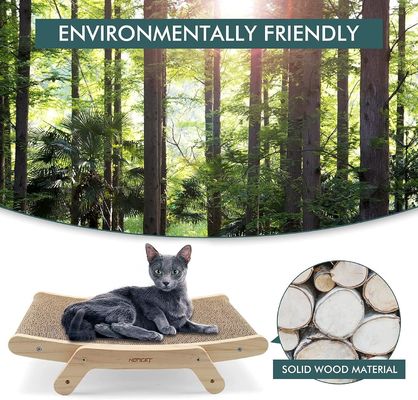 Indoor Cats' Favorite 5-in-1 Cat Scratchers with Solid Wood Frame and Customized Logo