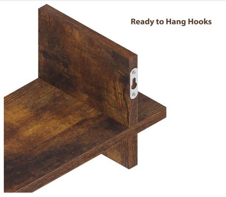 Efficiently Utilize Space with 202408 Set 3 Wooden Floating Shelf Wall Mounted Shelves