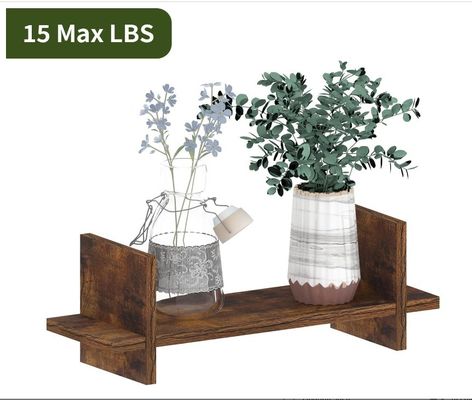 Efficiently Utilize Space with 202408 Set 3 Wooden Floating Shelf Wall Mounted Shelves