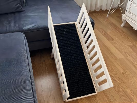 Wooden Ramp for Aging Dogs Item Type Beds Sofas Adjustable Height Nonslip Carpet Wood