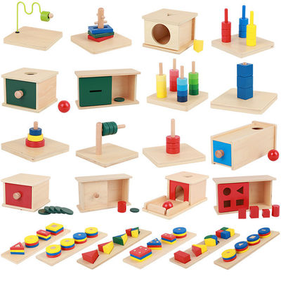 Baby Sorting Cubes Game Set Colorful Wooden Toys for Children Age Range 2 to 4 Years