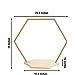 Customized Hexagonal Wooden Cake Stand with Metal Frame Bamboo and Walnut Discounted