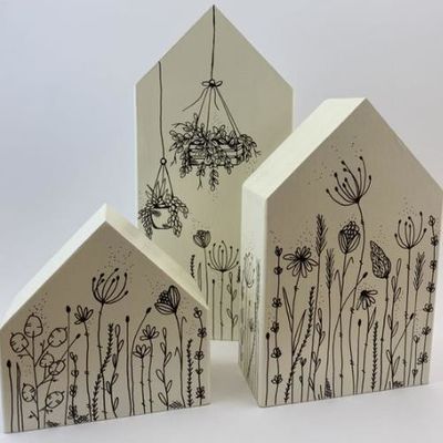 Wooden Craft Doll House DIY Miniature Room for Children Customized Logo Wood Blocks