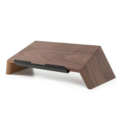 Desktop Wooden Laptop Stand Holder with Custom Size 19&quot; x 9.5&quot; and Laser Engrave