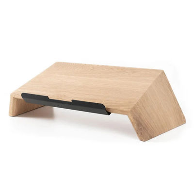 Desktop Wooden Laptop Stand Holder with Custom Size 19&quot; x 9.5&quot; and Laser Engrave