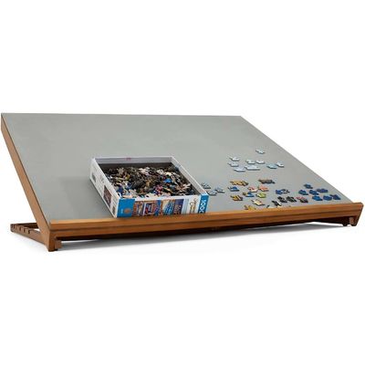 1000 Piece Jigsaw Puzzle Compatible Custom Wooden Puzzle Board with Adjustable Height