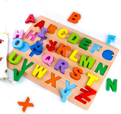 Sample Charge Free Wooden Alphabet and Number Puzzles for Educational Development