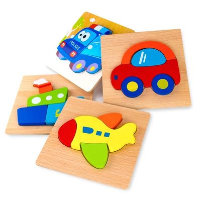 14.8x14.8x0.8 Wooden Puzzles for Boys Girls Colorful Cute Patterns Educational Toys