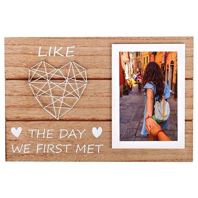 Wooden Rustic Style Engagement Wedding Gift String Art Photo Frame DIY Picture Frames