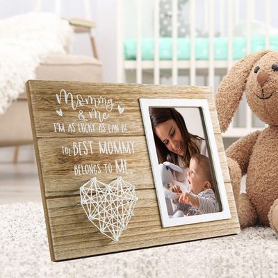 Wooden Rustic Style Engagement Wedding Gift String Art Photo Frame DIY Picture Frames