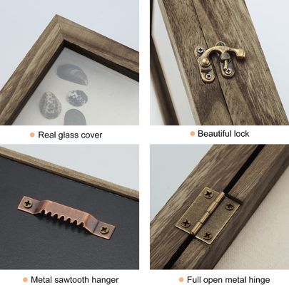 Protective Shadow Box Display Case for Preserving Photos and Memories 25.4x20.3x5.6