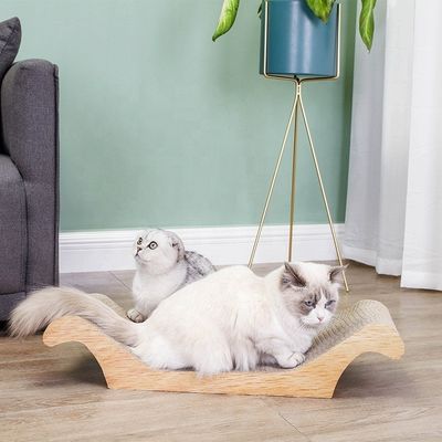 Customized Pet Corrugated Scratching Pad Cat Scratch Board Toys for Room Space Selection