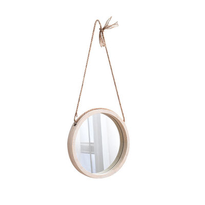 30x30cm Customized Logo Acceptable Nordic Style Round Hanging Mirror for Home Decoration
