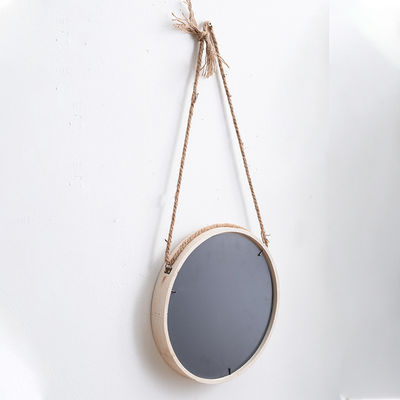 30x30cm Customized Logo Acceptable Nordic Style Round Hanging Mirror for Home Decoration