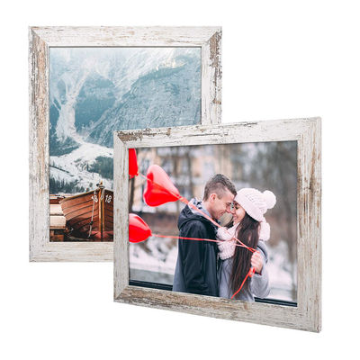 Shabby Chic Wooden Photo Frame Sets with Customized Rustic Wall Art Decoration