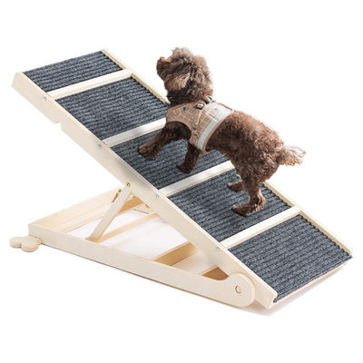Wooden Plain Color Folding Ramp for Small Animals Pet Dog Bed OEM/ODM Order