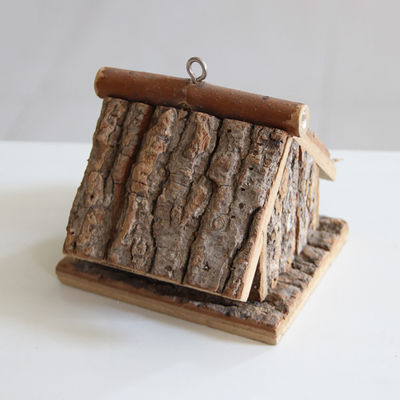 Silk-Screen Printed Wooden Bird House Handcrafted and Environmentally Friendly