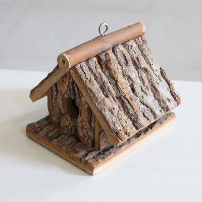 Silk-Screen Printed Wooden Bird House Handcrafted and Environmentally Friendly