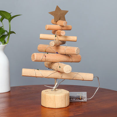 Custom Printing Artificial Xmas Trees Mini Wooden Decoration for Home Decor Christmas Tree