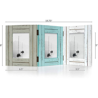 Solid Wood Rustic Photo Frame for Home Decoration Custom Size Silk-Screen Printing