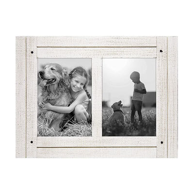 Solid Wood Rustic Photo Frame for Home Decoration Custom Size Silk-Screen Printing