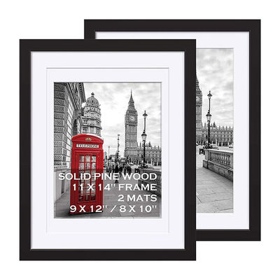 Home Decorative Wedding Gift Varnished Wood Photo Wall Frames with Artistic Design