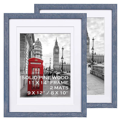 4x6 5x7 6x8 9x13 11x14 13x18 Rustic Wood Picture Display Frames with Customized Logo