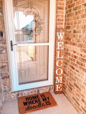 Popular Sale Fir Wood Home Wedding Welcome Sign Frame Natural/Brown/White Europe