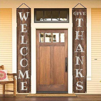 Rustic Style Wooden Welcome Sign Hand-Painted for a Unique and Personalized Look