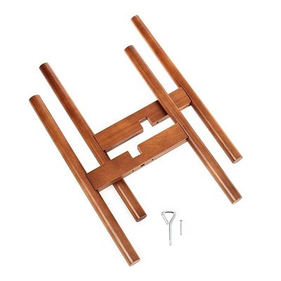Adjustable Width 8-12&quot; Mid Century Modern Bamboo Plant Stand for Indoors Outdoors
