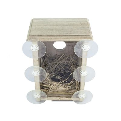 Custom Logo Lovely Decorative Wooden Bird House for Outdoor Garden Decoration Display