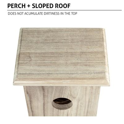 Custom Logo Lovely Decorative Wooden Bird House for Outdoor Garden Decoration Display